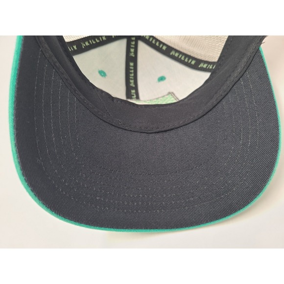 Women Killik American Flag Mesh Trucker Snapback Hat Cap Outdoors Hike Teal Gray - Picture 10 of 11